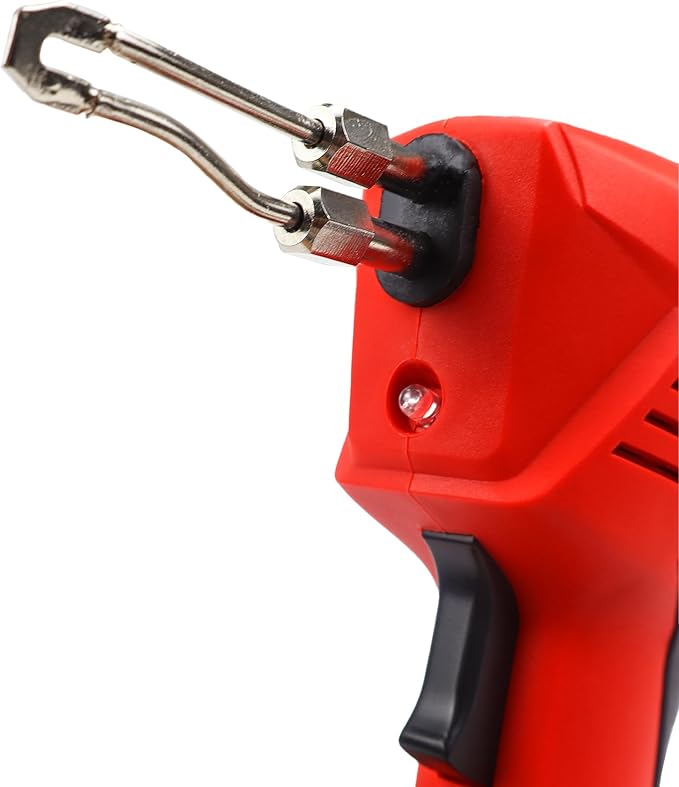 100W Soldering Gun Kit, Instant-Heat 120V AC with 700°F Max Temp, Trigger Activated with Work Light, Includes 2 Tips, Solder, Hex Wrench & Plastic Case