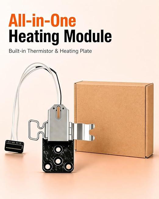 Bamboo lab Upgraded Hotend Heating Assembly for Bambu Lab A1 & A1 Mini, Replacement Hot End Kit with Heating Block for 3D Printer