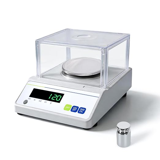 Lab Scale 0.001g*100g Accuracy High Precision Analytical Balance 0.001g Laboratory Digital Scale Jewelry Weighing Balance with Windshield (100g*1mg)