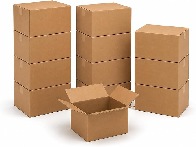 BOX USA Large Moving Boxes 20"L x 20"W x 15"H 12-Pack - Corrugated Cardboard Box for Shipping, Mailing, Packing, Packaging and Storage