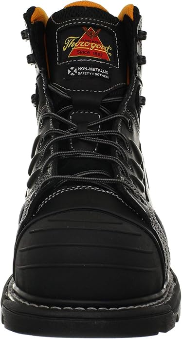 Thorogood GEN-Flex2 6” Composite Safety Toe Work Boots For Men - Breathable Heavy-Duty Toe Cap Boots With Goodyear Storm Welt, Slip-Resistant Outsole and Comfort Insole
