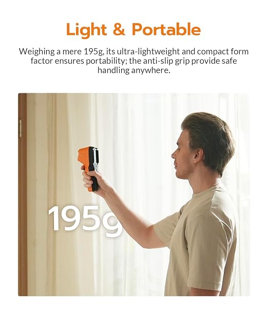 GT14S Thermal Imaging Camera with Edge Enhancement,Infrared Camera with Thermometer Mode, -4°F to 1202°F Range, 25Hz Image Frequency, 14H Runtime, 240g Compact Design