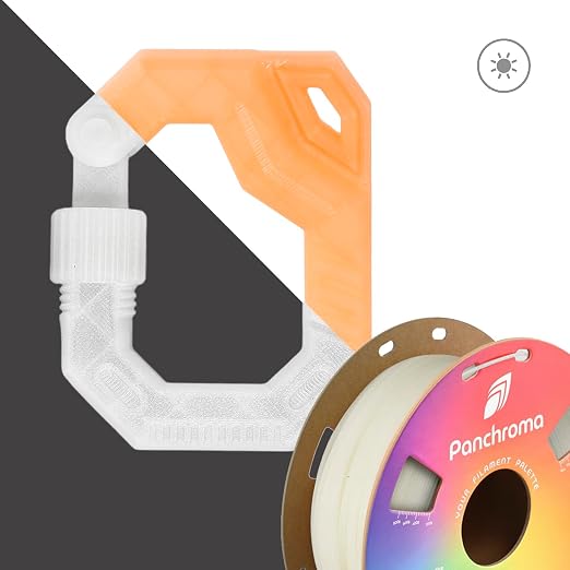 Polymaker Panchroma UV Shift PLA Filament 1.75mm, 1kg, Natural/Orange | Neatly Wound, Color Changing PLA, Easy Print & Smooth Feeding, Compatible with Bambu Lab & Most 3D Printers
