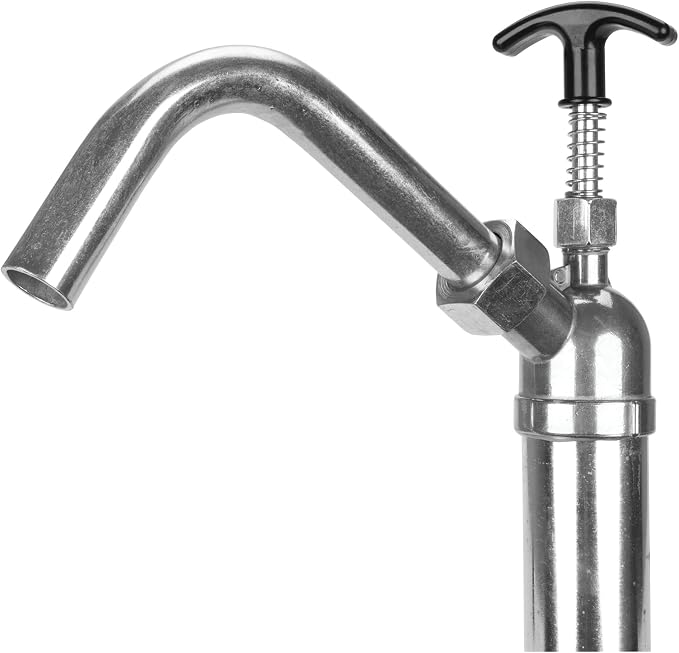 Performance Tool W54266 Lift Action Steel Barrel Pump Dispenser for Fluid Transmission, Silver