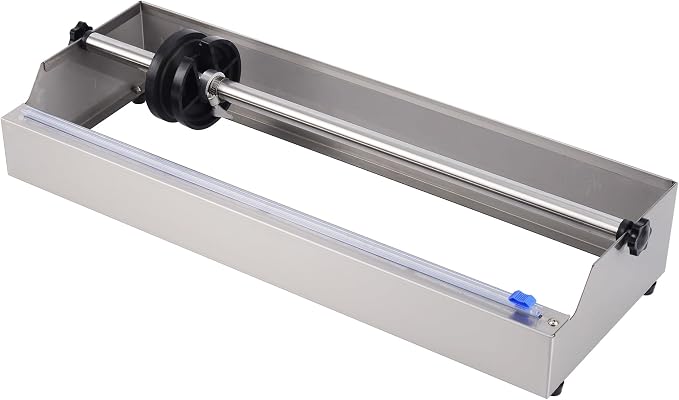 Table Stretch Film Dispenser, Greenaloo 500mm Stainless Steel Plastic Wrap Packaging Machine for 19 Inch Shrink and Cling Film, Ideal for Warehouse and Industrial Packing