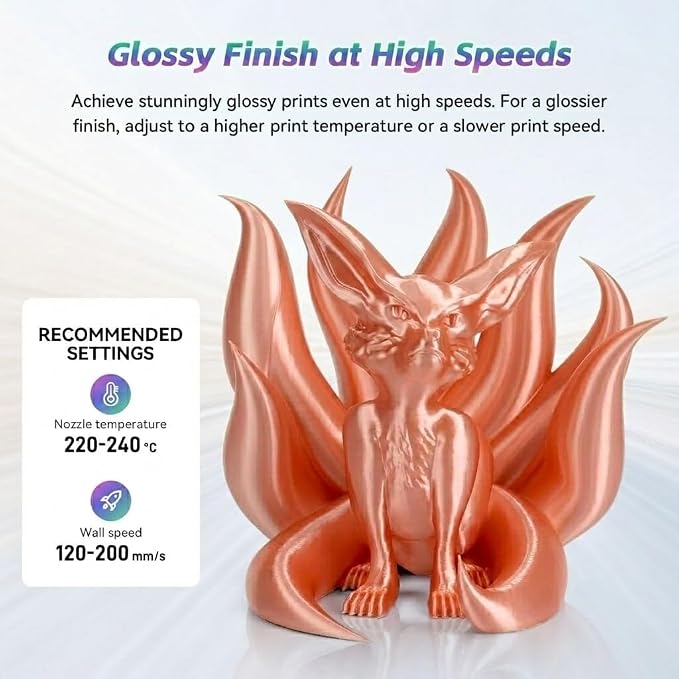 Silk PLA 3D Printing Filament 1.75mm Filajoy3D 3D Printing Filament 1KG, Dimensional Accuracy ±0.03mm, Compatible with Most FDM 3D Printers, Pink
