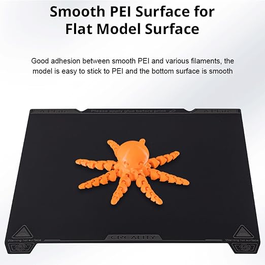 Creality K1 Max Smooth PEI Build Plate Kit, Flexible Spring Steel Platform with Smooth PEI Surface and Magnetic Base Sheet Kit for K1 Max 315x310mm