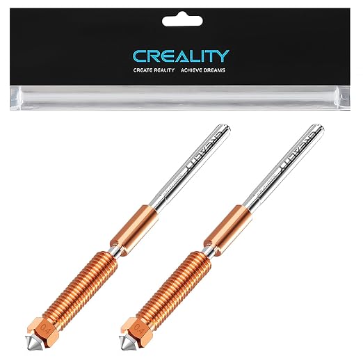 Creality K1 SE Nozzles, Upgrade K1C Unicorn 3D Printer Nozzles Kit, Original Ender 3 V3 SE Hardened Steel Nozzle for Creality K2 SE/K1/K1 Max/Ender 3 V3/3 V3 Plus/3 V3 KE 3D Printers (0.4mm 2PCS)