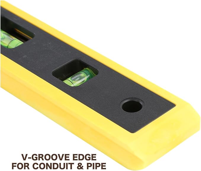 Torpedo Level 9-Inch, Small Level Made in USA, For Flat and Curved Surfaces