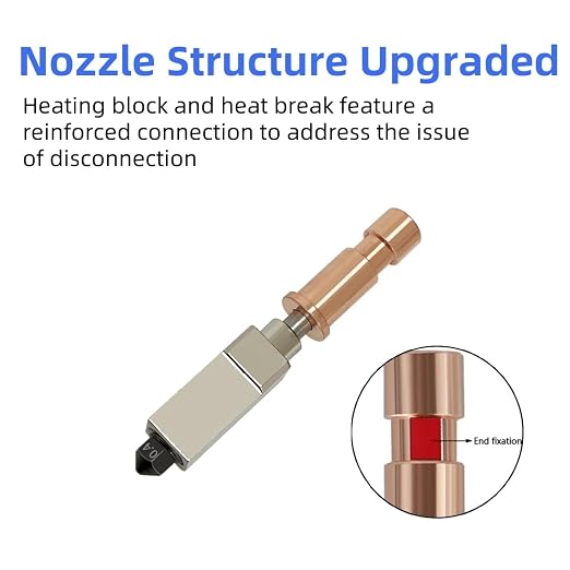 4 Pack Ceramic Hotend Kit for Anycubic Kobra S1 Combo - 0.25/0.4/0.6/0.8MM Extruder Hotend Kit & 2 Extra Hardened Steel Nozzle 200K Thermistor High Temperature Heater Block for Anycubic Kobra S1