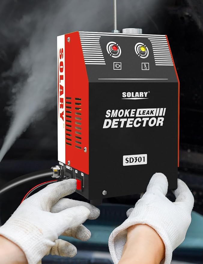 Automotive EVAP Smoke Machine Tester - 12V DC Smoke Leak Detector for Pipe System with Built-in Air Pump