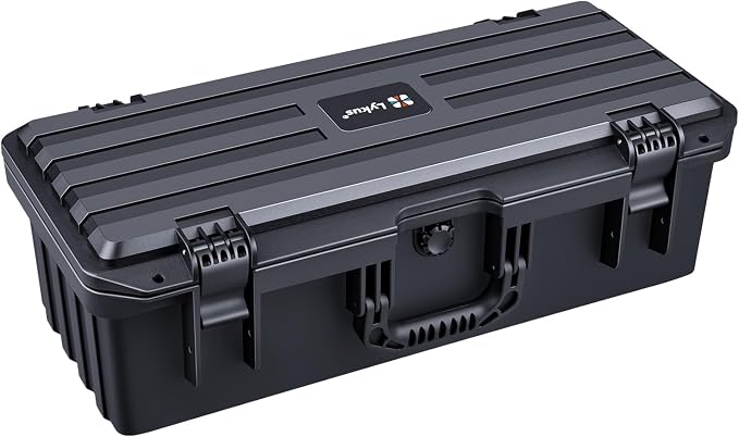 Lykus HC-5031 Waterproof Hard Case with Customizable Foam Insert, Interior Size 20.67x8.15x6.69 in, Suitable for long slim items