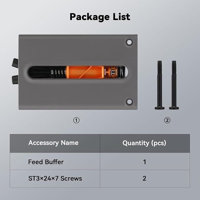 Original Bamboo P2S Feed Buffer, Replacement Filament Buffer, Reduces Tension Fluctuations for Smooth Feeding，Only Compatible with the Bambu Lab P2S 3D Printer