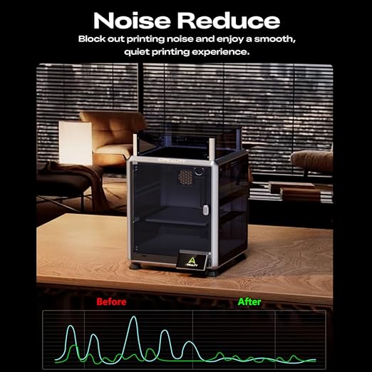 Creality Black Transparent K2 SE/ K1 SE Enclosure, Dustproof Cover Tent Constant Temperature Noise Reduce for K1 SE K2 SE 3D Printer Support ABS PETG Filament Printing