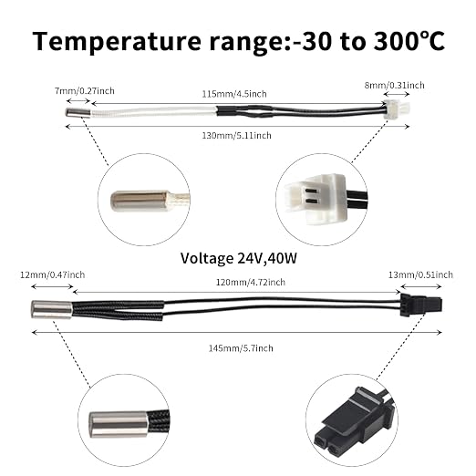 FYSETC Prusa i3 MK4 Print Head Kit - XL Hotend Replacement: Nextruder Heater Block Silicone Sock Brass Hardened Steel Nozzle 0.4mm 104NT Thermistor 24V 40W Heater Cartridge - 3D Printer Accessories
