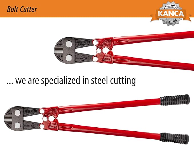 KANCA Bolt Cutter BC-7, Drop-Forged Metal Cutter and Steel Cutter, 18'' INCH Cutting Capacity 7 MM, Hand Tools & Home Improvement, Heavy Duty Cutter, Red Colour