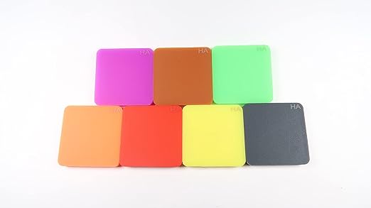 Shore Hardness Test Block Shore Hardness Test Block Type A for Shore Durometer Rubber Hardness Tester Block Shore Hardness Block Kit to Measure 7 Different Color Block
