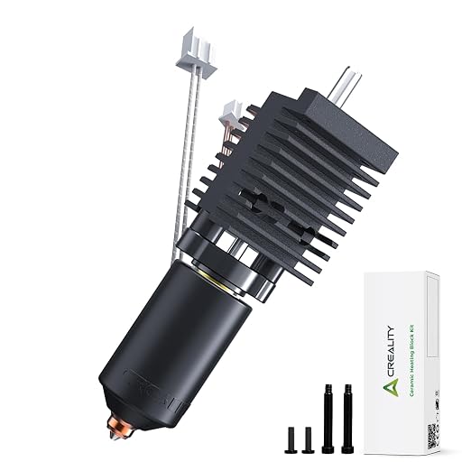 Creality K2/K2 Pro Ceramic Heating Block Kit, Upgrade Official Hotend Quick-swap Nozzle Kit, All-Metal Integrated Extruder Hot end, 300°C Temperature Resistance for Creality K2/K2 Pro Combo 3D Printer