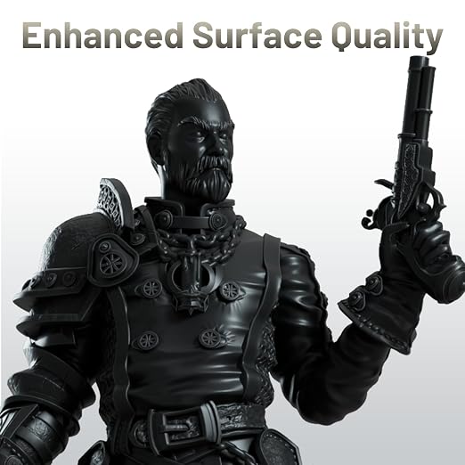 PAP10 3D Printer Resin, UltraPrint Production Precision with Smallest Detail and Higher Sharpness, Compatible with Reflex RS & RS Turbo & Reflex & Reflex Turbo (Black, 1KG)