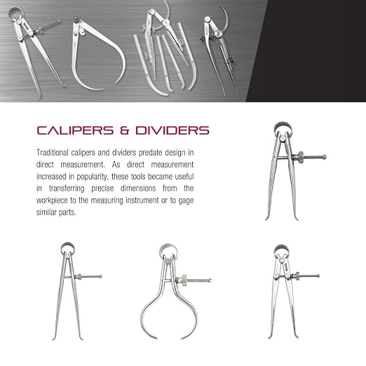 Starrett 79 Series "Yankee" Spring-Type Outside Calipers with Flat Legs and Solid Nut - Hardened Fulcrum Stud, Spring Joint Type, 4" Size and Capacity - 79A-4