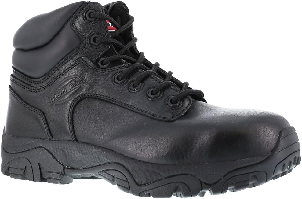 Iron Age Mens Trencher Electrical Composite Toe Work Safety Shoes Casual - Black