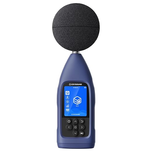 CRY2832-2 Lite Data Logging Sound Level Meter, 24-143dBA,Leq/Lmax/Lmin/Lpeak,Data Record&Export, USB/RS232, Professional Noise Monitoring and Desktop Review for Long-Term Noise Tracking