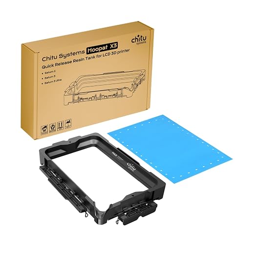 Chitu Systems Upgraded Hoopat X3 Quick Release Resin Tank for ELEGOO Saturn 3/Saturn 3 Ultra/Saturn 2 3D Printers with Pre-Hole PFA Release Film& Seal Ring, Swap in 1min for Easy Printing