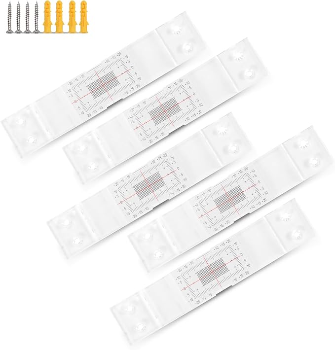 Concrete Crack Monitor, Crack Monitoring Record Standard Tell-Tale Crack Monitor for the Standard and Corner Tell-Tale (5 PCS)