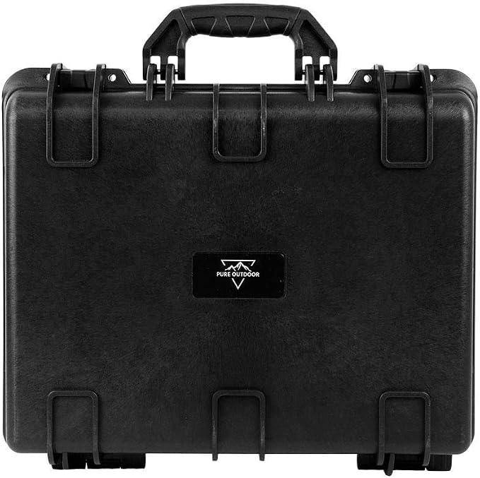 Monoprice Weatherproof Hard Case with Customizable Foam,Black, 19 Liter