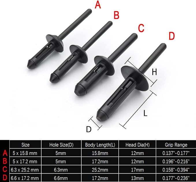 ORXPLUS Tools 90∘Angle Plastic Rivet Hand Gun Kit One Hand Operation w/ 40 Sample Poly Rivets