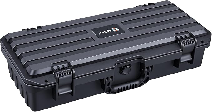 Lykus HC-5021 Waterproof Hard Case with Customizable Foam Insert, Interior Size 20.67x8.11x4.57 in, Suitable for long slim items
