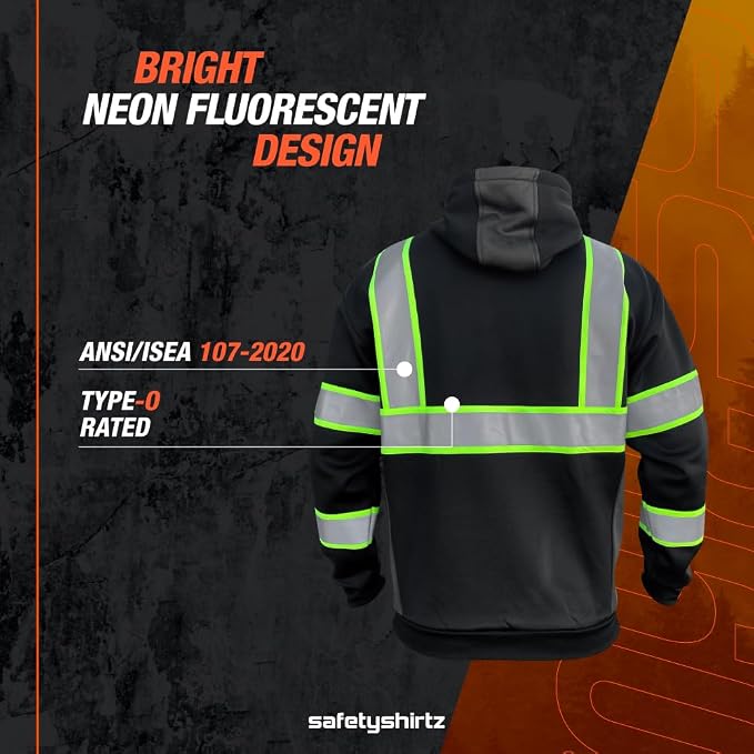 SafetyShirtz SS360 ANSI Class 3 Type R Graphic Hoodie
