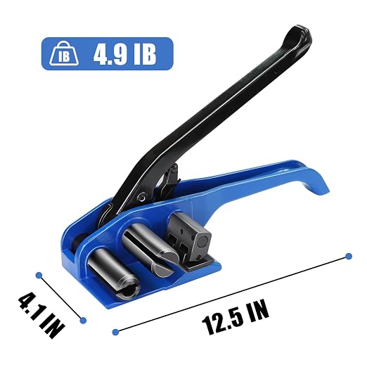 Heavy Duty Banding Strapping Tensioner & Cutter Manual Packaging Tools Windlass for 1/2"-2" Width Poly Woven Composite Cord Strap(Oversized Size)