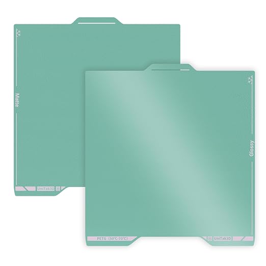 Spark i7 Cold Build Plate 267 * 301mm Double Sided Glossy+Matte Low-Temperature Print,Strong-Adhesion Platform, Compatible with Creality Spark i7 3D Printer(No Glue Required)-1PCS