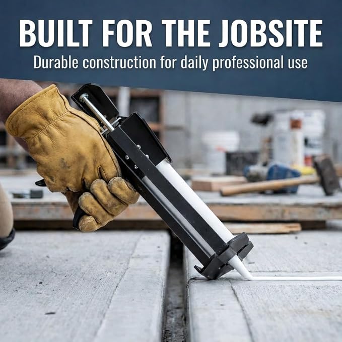 235 Series Manual Caulking Gun – 1500ml 1:1 (750x750ml) Cartridge Dispenser, 35:1 Thrust Ratio, Lightweight 6.3 lb No-Drip Hand Operated Sealant & Adhesive Applicator for Contractors & DIY