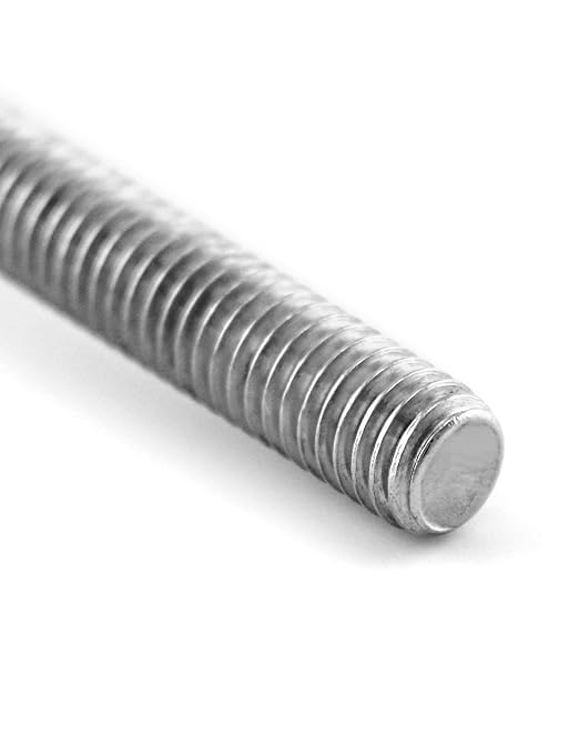 QWORK Threaded Eyebolts, 50 Pack 1/4" x 2" Long Stainless Steel Marine Grade Shoulder Eye Bolt