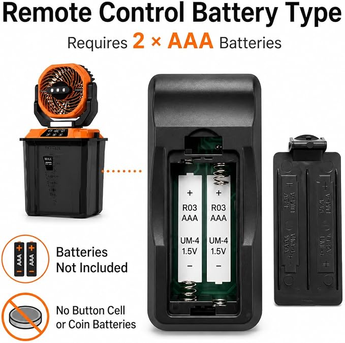 Portable Misting Fan for Patio, Outdoor Cooling Fan, 7L Water Tank, 20000mAh Battery, Remote Control, 1-12H Timer, 90° Oscillation, 5 Speeds & 4 Mist Levels, Camping, Beach, Fishing