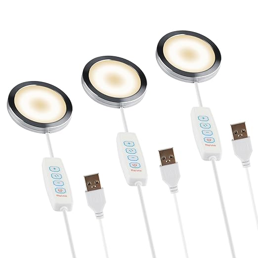 3 Set 3D Printer LED Lamp Kit 001 3 Colors Adjustable, Compatible with Bambu lab H2D/A1/A1mini/P1S/P1P/X1C Makerworld Maker's Supply Anycubic Makeronline Hardware kit 5V USB Powered, Multicolor