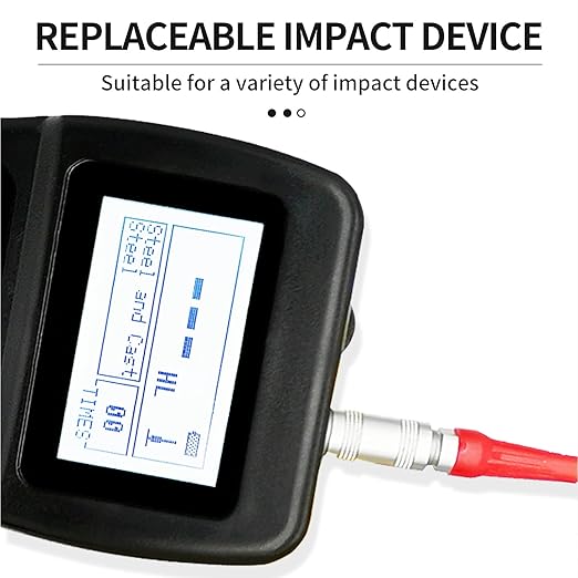7 in 1 Portable Metal Leeb Hardness Tester with D Sensor & Standard Block,Hardness Meter Durometer for Stainless Steel,Alloy,Copper,10 Materials,HL HB HV HRC HRB HRA 170-960HLD Hardness Test Kit