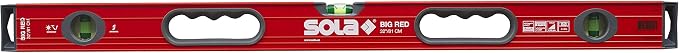 SOLA LSB32 Big Red Aluminum Box Beam Level with 3 60% Magnified Vials, 32-Inch
