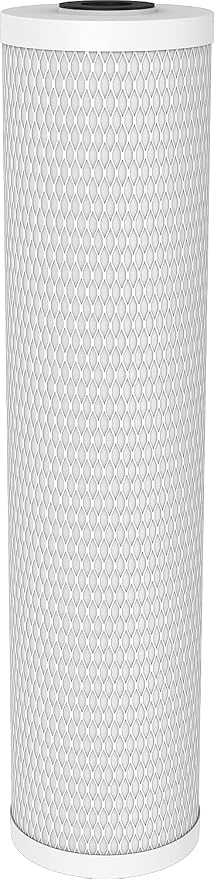 Pentair Pentek CBC20-BB Big Blue Carbon Block Water Filter, 20" x 4.5", 0.5 Micron, 150,000 Gallon Capacity, NSF Certified, Whole House Cartridge (Pack of 4)