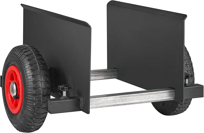 VEVOR Panel Dolly, 600LBS Heavy-Duty Drywall Mover with 8" Pneumatic Wheels, Adjustable Clamp Panel Cart for Drywall Sheet, All Terrain Moving Cart