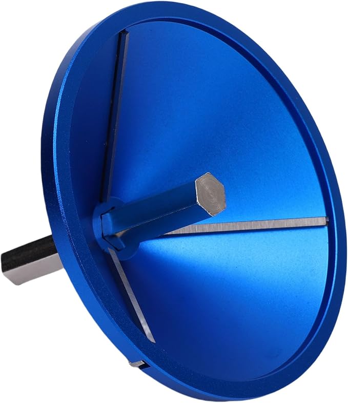 PVC Pipe Deburring Tool Plumbing Tool Pipe Chamfering Tool 3-Blade Drill Attachment for PVC CPVC ABS PP PE Pipes with 0.92in-3.89in OD 0.75in-3.5in ID Blue