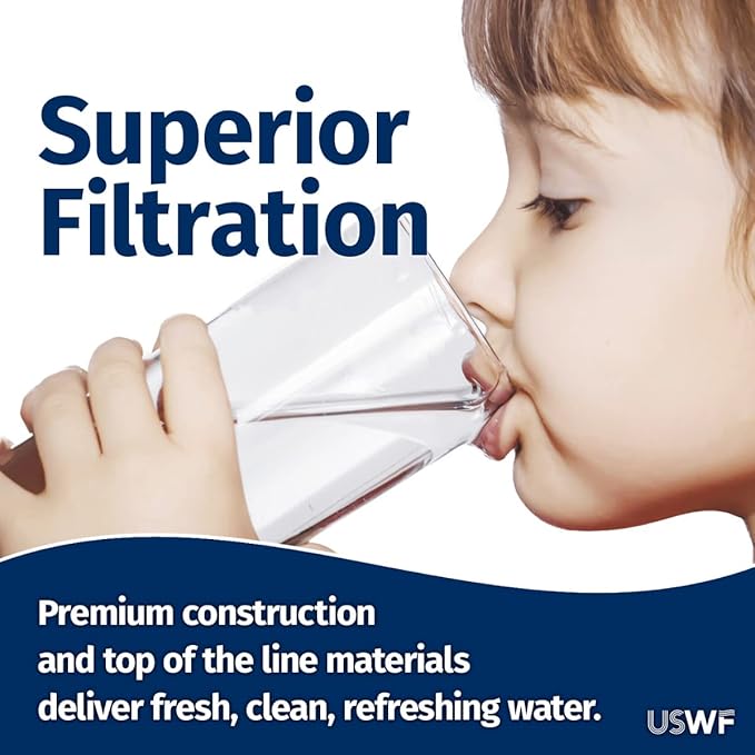 5 Micron 10 Inch x 4.5 Inch | 4-Pack Pleated Polyester Whole House Sediment Replacement Cartridge | Compatible with Culligan CP5-BBS, Hydronix SPC-45-1005 | Made in the USA, US Water Filters