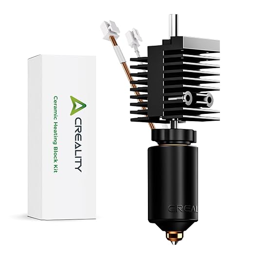 Creality Official K2 Ceramic Heating Block Hotend Kit, with Quick-swap Nozzle Kit, Supports 300°C High Temperature, All-Metal Integrated Design Extruder Hotend Kit for 3D Printers K2 Combo
