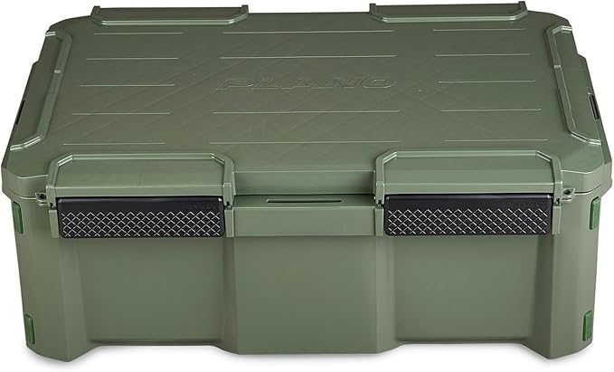 Plano GoNow Box, Waterproof Gear Storage, Heavy-Duty Outdoor Utility Container with Tray and Dividers for Tools and Accessories, Large, Olive Drab