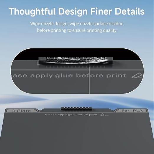 Official Creality K1C Build Plate 235x235mm Original Smooth PEI Sheet with Nozzle Cleaner Flexible Spring Steel Magnetic Platform Plate for K1/K1C/Ender 3/3 V2/3 V3/3 V3 KE/3 V3 SE/3 Neo/3 V2 Neo