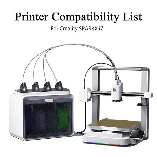 HzdaDeve Build Plate for SPARKX i7 Double Sided Textured Board Dual PEI Sheet Spring Steel 267X301MM Flexible Gold Platform Heated Bed Glue-Free Printing for Creality 3D Printer (Gold)