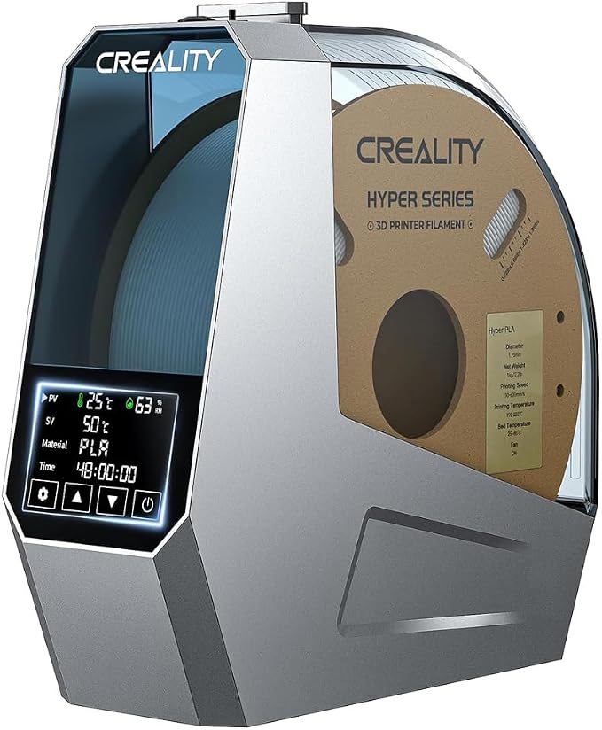 Official Creality Filament Dryer, Space Pi Filament Dryer, 360° Fast Heating 3D Printer Filament Dry Box, Filament Storage with 110W PTC Heater LCD Touch Screen One-Key Set