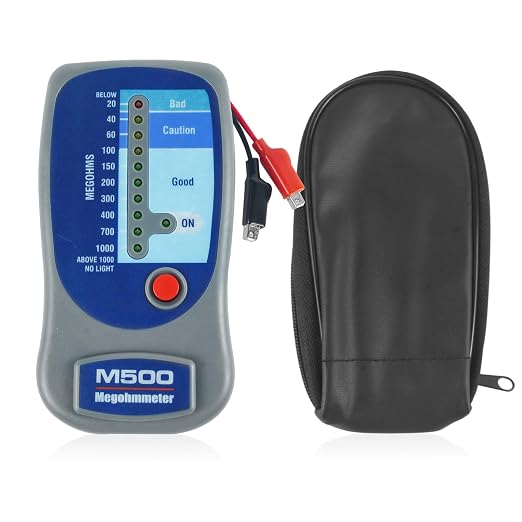 M500 Insulation Tester/Electronic Megohmmeter 500V with Soft Carrying Case